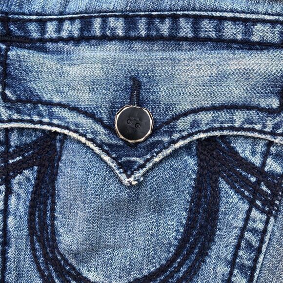 True Religion Jeans Size 32 RAINBOW BILLY Blue - Picture 9 of 9